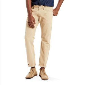 Mens Levi’s 514 Cream/Ivory Jeans